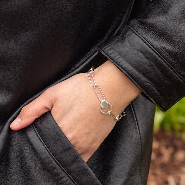 Orbit bracelet in silver www.barbaraspence.co.uk
