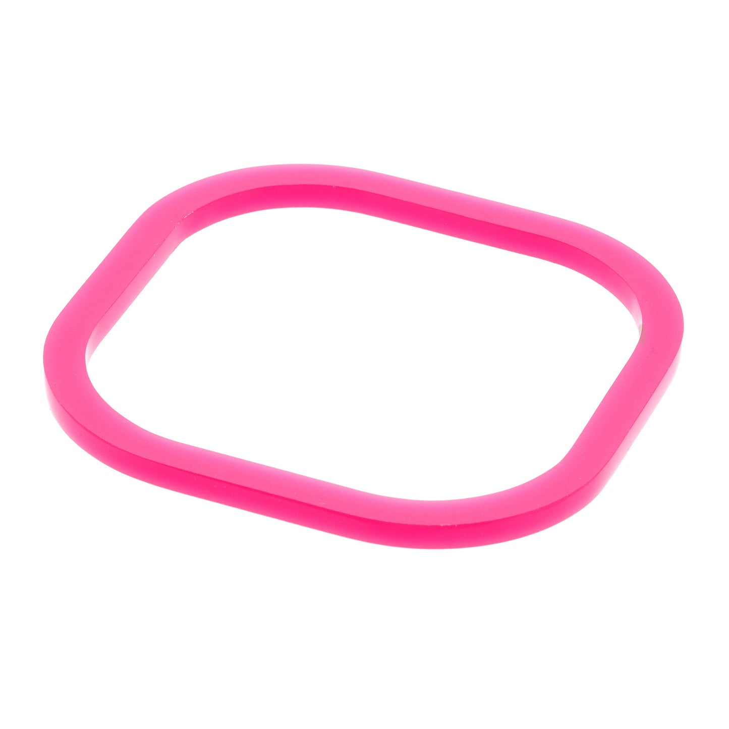 Square pink acrylic bangle www.barbaraspence.co.uk
