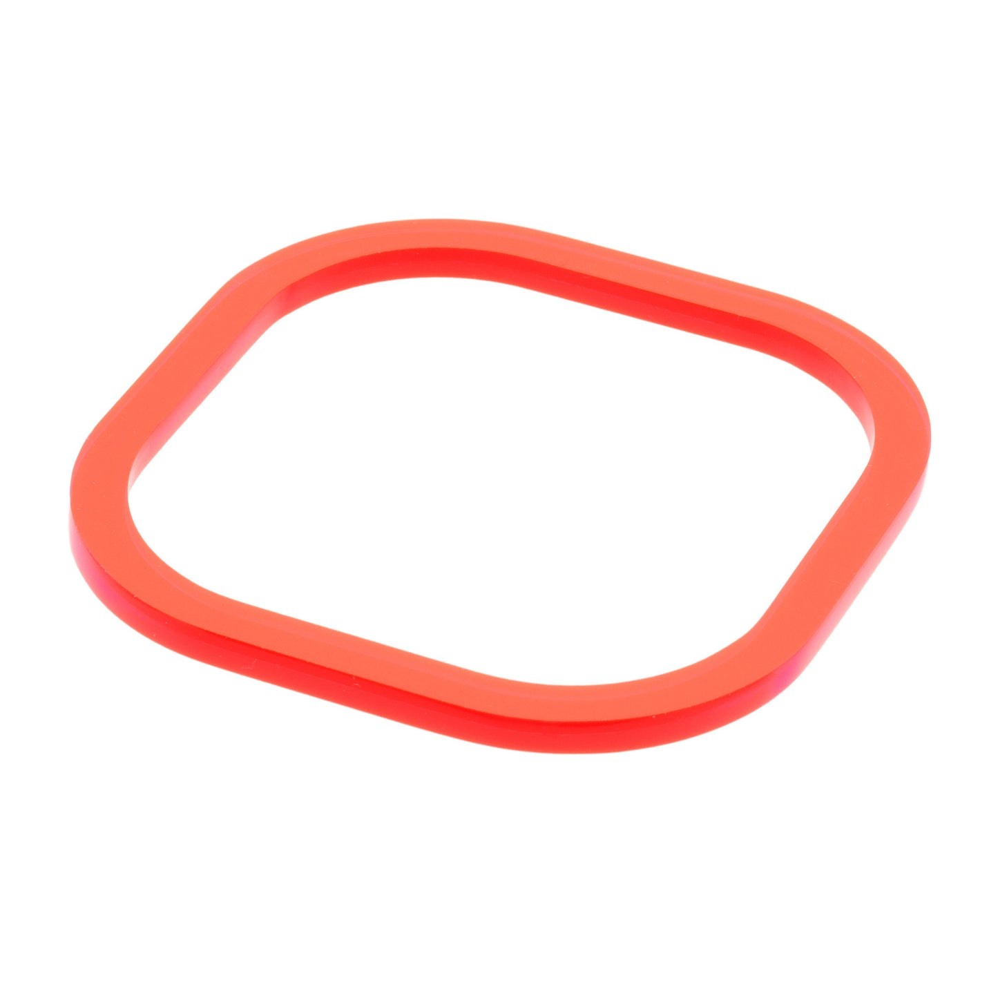 Square Mars red acrylic bangle www.barbaraspence.co.uk